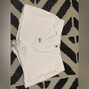 Women's White Denim Shorts
